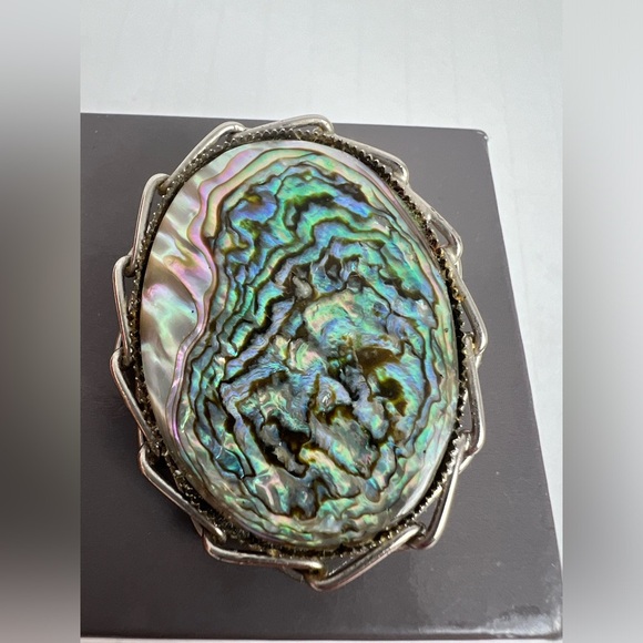 Vintage Abalone Brooch - Picture 3 of 6